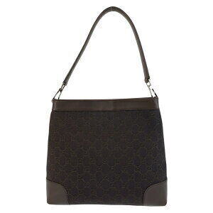Gucci bag GG leather shoulder brown canvas